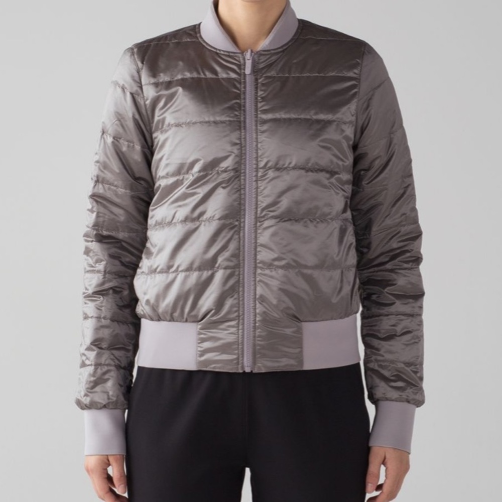 Lululemon Non-Stop Bomber *Reversible Dark Chrome
